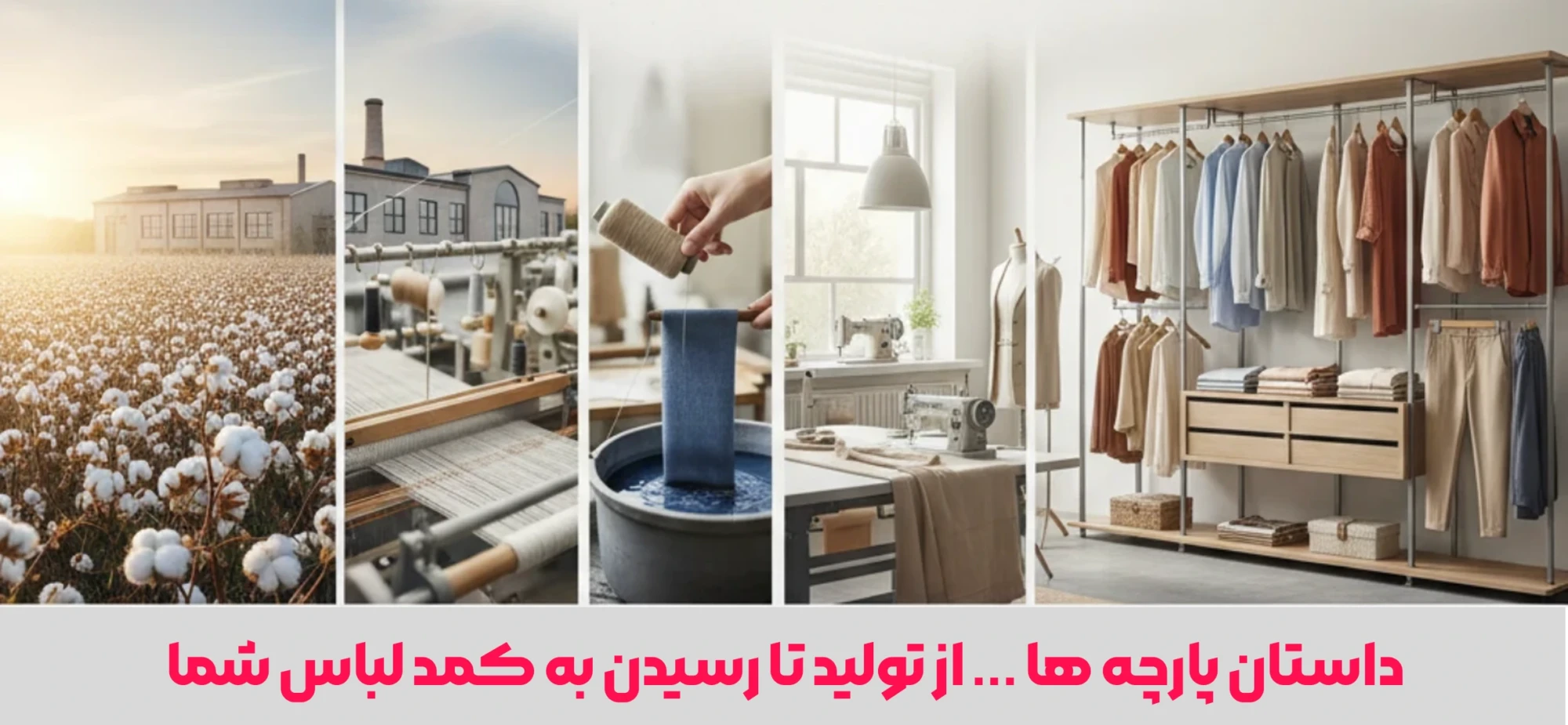 داستان پارچه ها ... از تولید تا رسیدن به کمد لباس شما 1 داستان پارچه ها از تولید تا رسیدن به کمد لباس شما