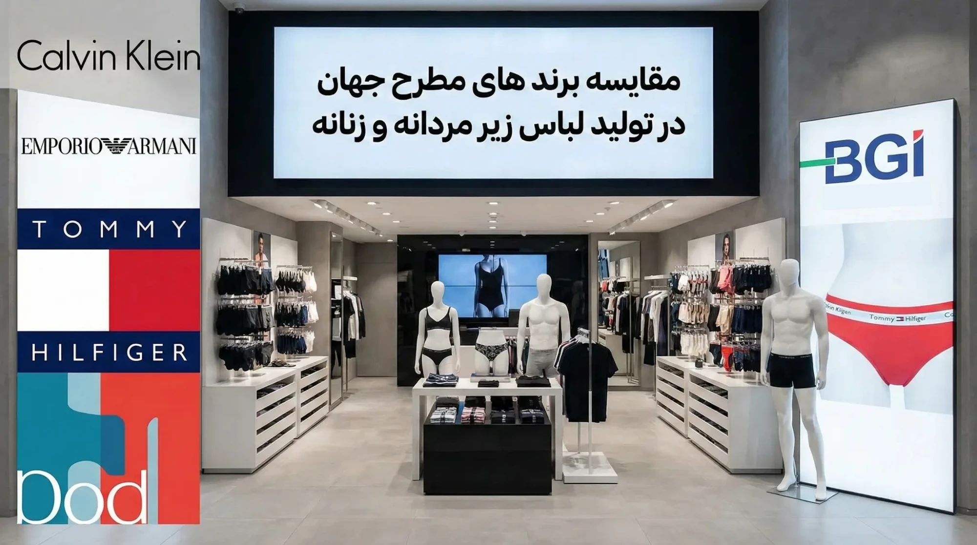 مقایسه برند های مطرح جهان در تولید لباس زیر مردانه و زنانه