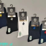 جوراب ساقدار پولو گلدوزی مردانه