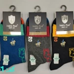 جوراب ساقدار پولو گلدوزی مردانه