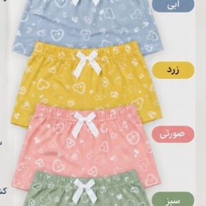 شورت پادار زنانه طرح قلب